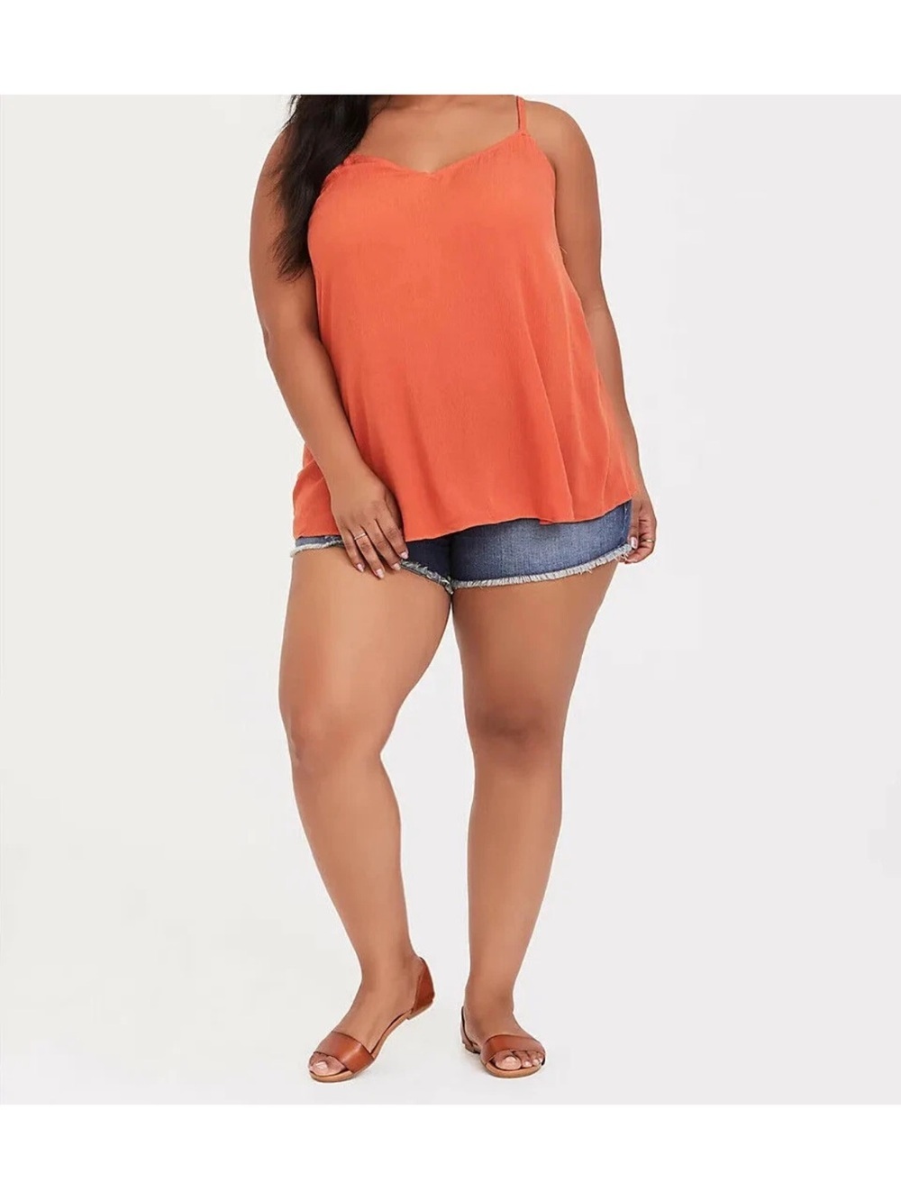 NWT Torrid Sophie Crinkle Gauze Swing Cami, Size 2X (18/20), Tahitian Teal - Picture 4 of 6